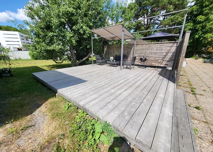 Saunallinen Rivitalon Paeaety Asunto Kahdella Terassilla Apartamento *